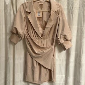 Showpo Beige Mini Dress